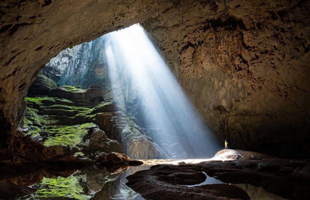 First sinkhole inside Son Doong Cave